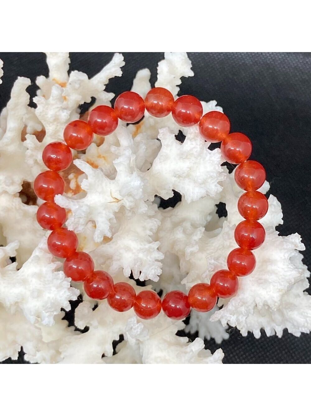 New Stretch Red Gate healing beaded bracelet